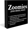 Dog Lover Gift Zoomies Definition Wooden Box Sign Dog Theme Desk Decor by Dumyum
