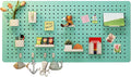 Pegboard, Desk Wall Organizer, Pegboard Stand, Wall Organizer Combination Kit, Wall Mounted Pegboard for Home, Gaming Room, Garage(Green,80 * 40cm) by Unknown
