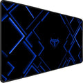 TEDNETGO Large Extended Gaming Mouse Pad, Long Mouse Pads, Extra Large Big Mouse Pad with Stitched Edge, XXL Non-Slip Computer Computer Keyboard Mat for Gamer/Desktop/Office/Home,Blue by TEDNETGO