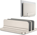 OMOTON Dual Vertical Desk Laptop Stand Holder, Fits MacBook Air, Starlight by OMOTON