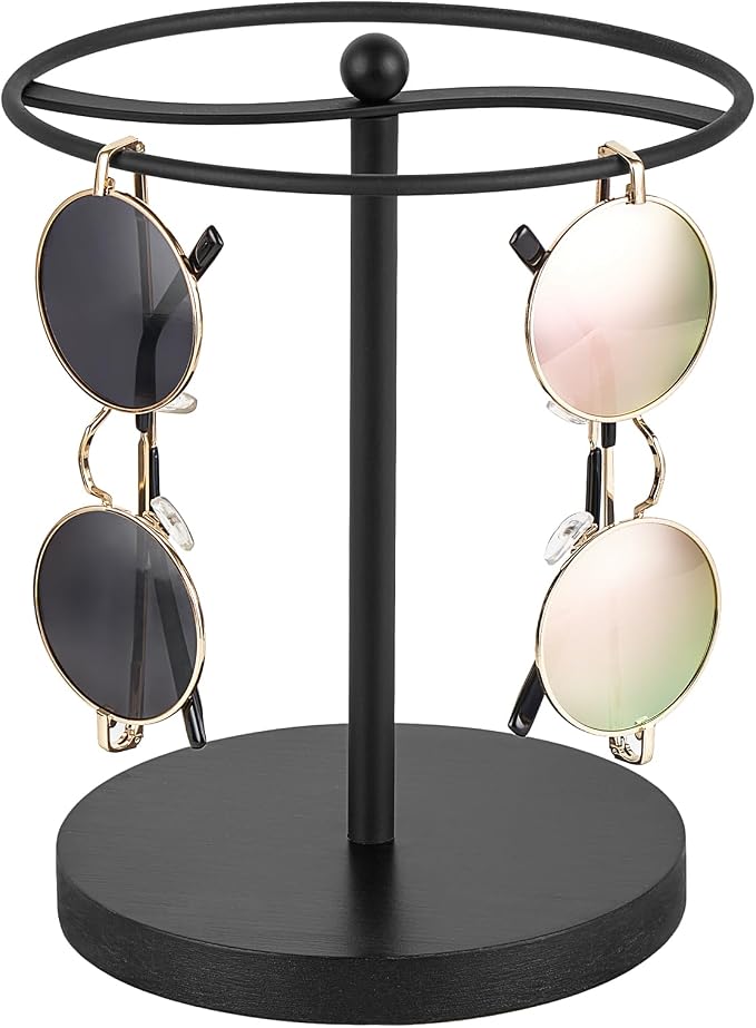 Mkono Sunglasses Organizer, Metal Glass Holder Storage Stand Display 1 Pack by Mkono