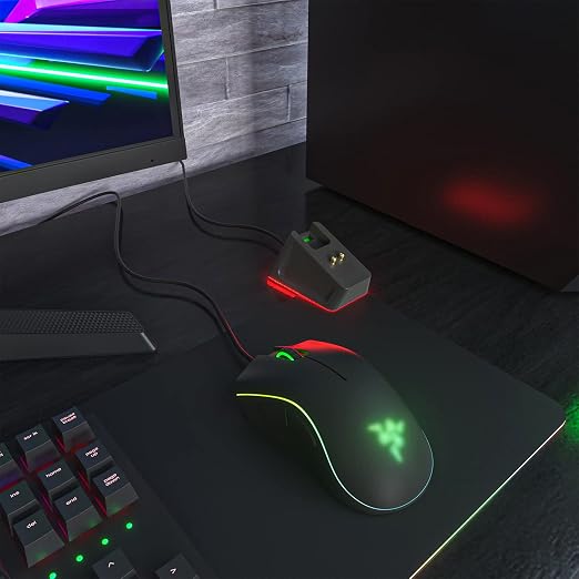 Charging Dock with 4.9Ft USB Charging Cable Fits for Razer Naga Pro/DeathAdder/Basilisk/Viper Ultimate Gaming Mouse,Magnetic Dock with Charge Status Indicator and Anti-Slip Sticker - Image 7