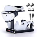 3-in-1 Controller Charging Dock for PSVR2 and PS5, VR Stand Display with LED Light, PS5 VR2 Storage Base Gaming Accessories, 4 Magnetic Clasp & Type-C Cable by Unknown