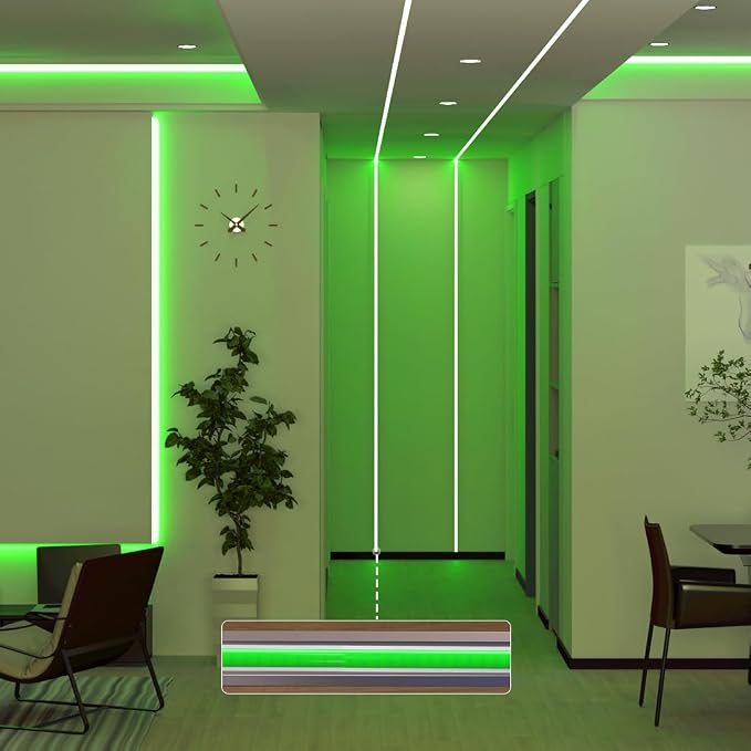 BTF-LIGHTING UL Listed Green Color 5mm Width FCOB COB LED Strip Light - Image 6