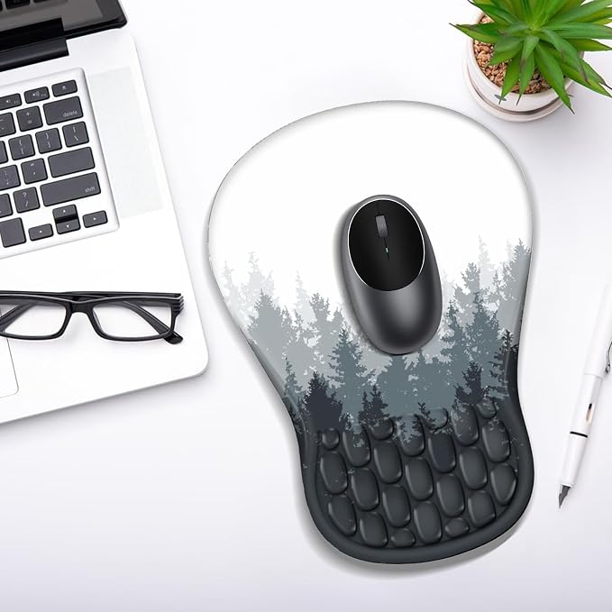 YIWEI Ergonomic Mouse Pad with Wrist Rest for Carpal Tunnel Pain Relief - Image 7