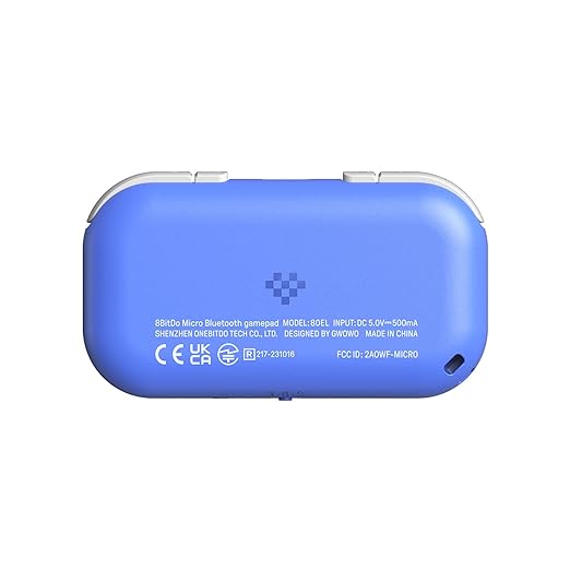 8Bitdo Micro Bluetooth Gamepad Pocket-sized Mini Controller for Switch/Switch 2, Android, and Raspberry Pi, Supports Keyboard Mode (Blue) - Image 5