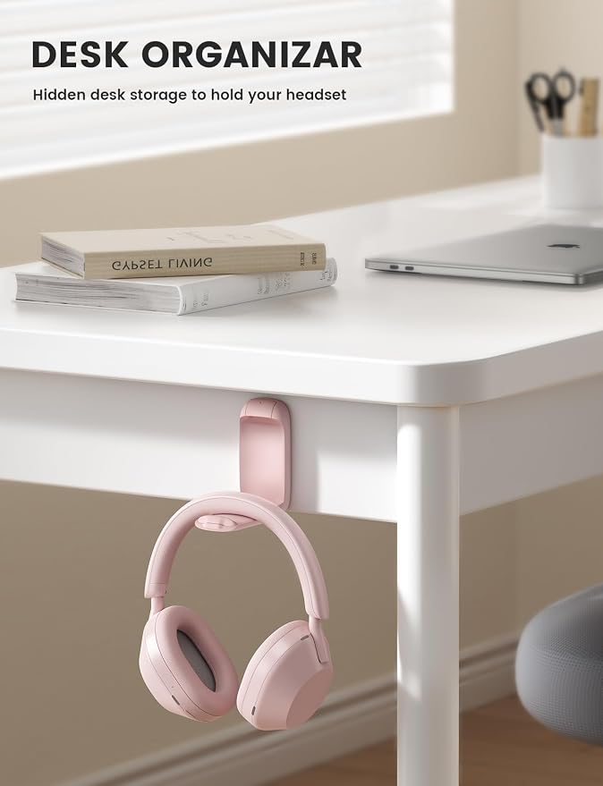 Lamicall Headphone Stand, Sticky Headset Holder, Foldable Headphone Holder - Image 3