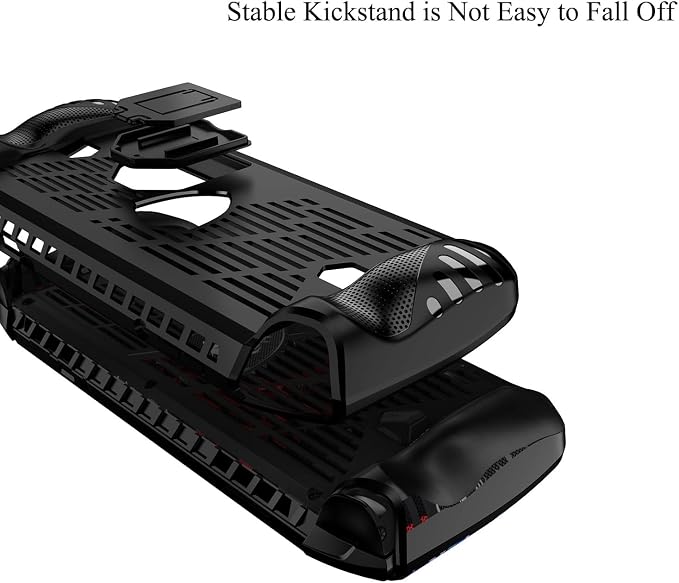 Soft TPU Protective Case with Kickstand for MSI Claw A1M 7" 2024 Handheld Game Console Skin Cover Drop-Proof Protector Slim Stand Sleeve with Non-Slip,Anti-Collision,Shockproof (Black) - Image 6