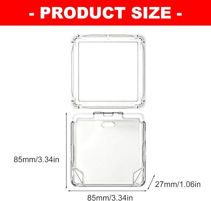 Clear TPU Cover Compatible for Anbernic RG Rotate Handheld Game Console, Shockproof Protective Case with Reinforced Corners, Anti Slip Fingerprint Resistant Gaming Shell - Image 8