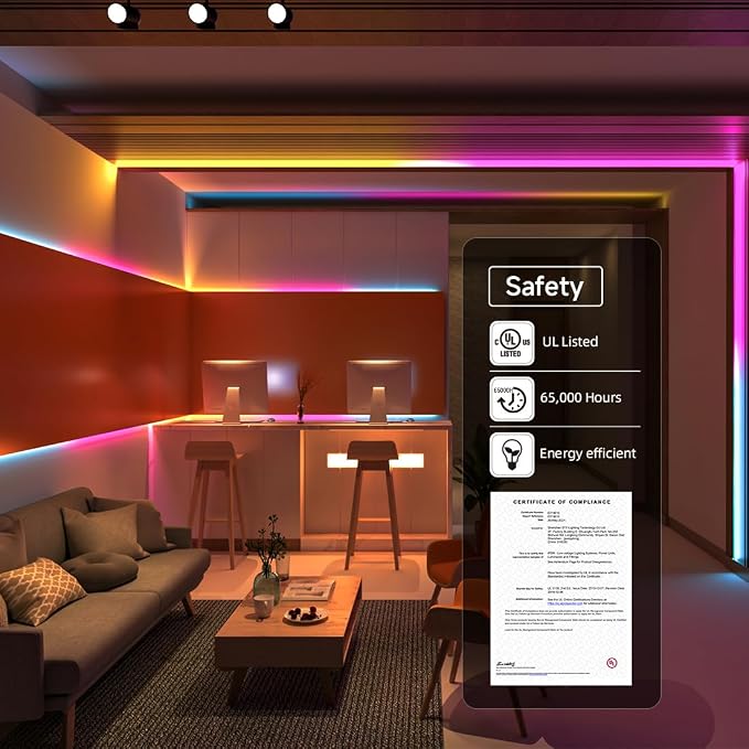 BTF-LIGHTING WS2811 Addressable RGB LED Strip 16.4FT 300LED DC12V IP65 - Image 2