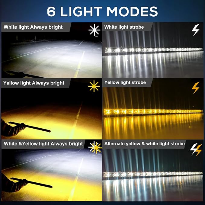 CO LIGHT Led Light Bar Single 38 inch Slim Single Row Lightbar Driving Combo Beam Off Road Fog Work Lights for Truck, Car, Cabin, Boat, ATV, UTV - Image 2