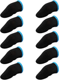 10Pcs Black Mobile Game Finger Sleeves, Sleeves for Gaming, Antisweat Thumb for Mobile Gaming, Breathable Pro Gaming Gloves, Weightless Magnetic Touch Screen Finger by Unknown