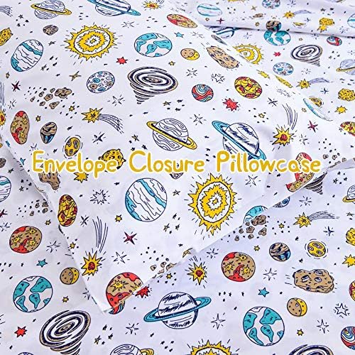 JSD Space Theme Galaxy Kids Full Sheet Set 4 Piece - Image 6