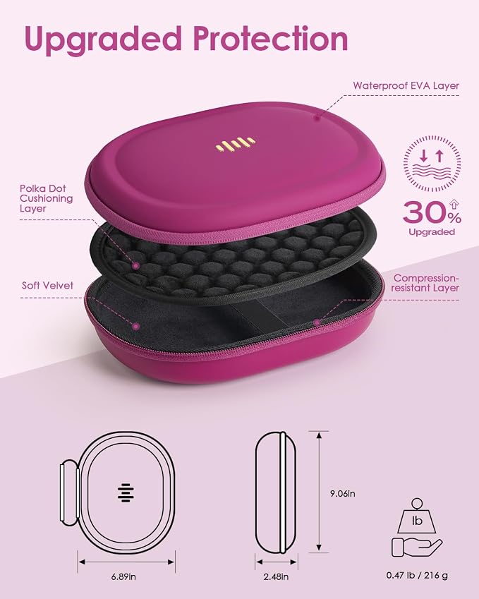 Headphone Case Hard Shell for Bose Quietcomfort/Skullcandy/JBL Tune 720BT/520BT/510BT/Live 770NC/460NC, Super-Slim Upgrade PU Pocket Over-Ear Headset Universal Portable Travel Organizer Bag - Image 4