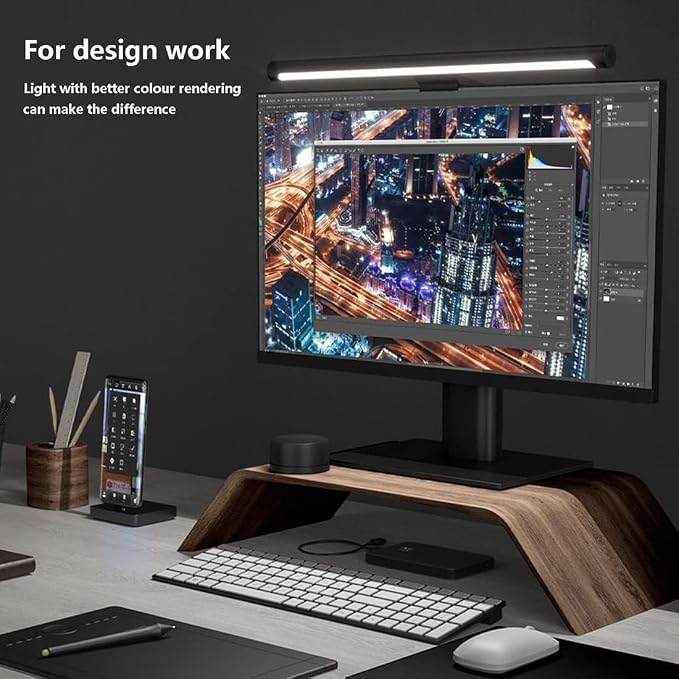 Xiaomi Mi Computer Monitor Light Bar - Easy Installation, Extra Computer Lighting w/o Taking Desktop Space, with Wireless Remote Control Adjusting Lights Easily - Image 2