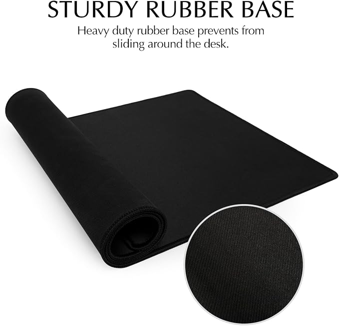 JIALONG Large Gaming Mouse Pad, Extended Mousepad with Black Stitched Edges, XXL Desk Mat, Big Computer Keyboard Mat for Gaming and Office, 35.4 x 15.7 inches - Image 3