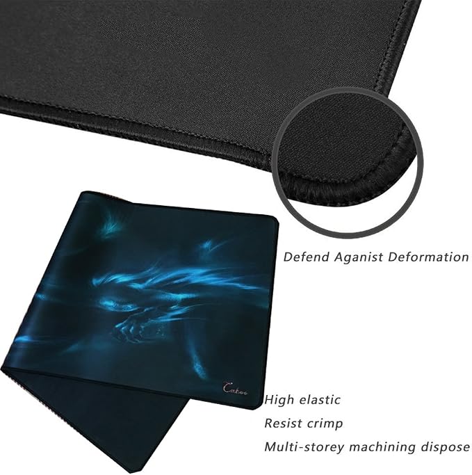 XXL Professional Large Mouse Pad & Computer Game Mouse Mat (35.4x15.7x0.1IN, Dragon) - Image 4