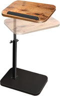 Small End Table Adjustable Height Side Table for Small Spaces by HENAYUK