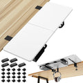 Novabright 30" X 12" Desk Extender Tray with Side Storage Rack Heavy Duty Desk Extender Under Desks Laptop Mount Keyboard Extenders for Desks with a Concealed Storage Area for Cable & Earphone (White) by Unknown