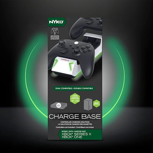 Nyko Charging Station for Xbox Series XS & Charge Base for 2 Controllers w/LED Indicators and Extra USB Port -Controller Charge Stand w/Rechargeable Batteries - Accessories - Image 8