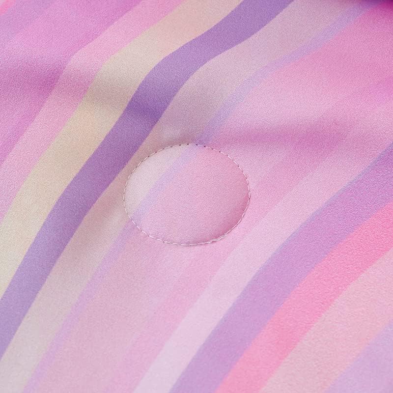 Full Size Comforter Sets for Girls 7PCS,Pink Bedding Sets,Bed Sets for Girls with Flat Sheet and Fitted Sheet,Pillowcases,Cushion Covers,Tie Dye Comforter Sets - Image 6