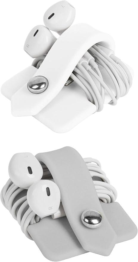 Cord Organizer Earbuds Holder Earphone Wrap Earphones Organizer Headset Headphone Earphone Wrap Winder Cord Manager Cable Winder Set of 2 - Image 5
