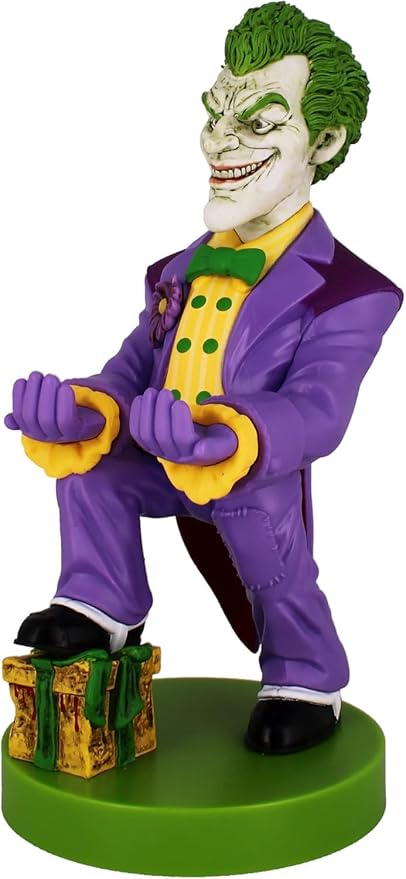 Exquisite Gaming: Warner Bros: Joker - Original Mobile Phone & Gaming Controller Holder, Device Stand, Cable Guys, Licensed Figure, Small - Image 8