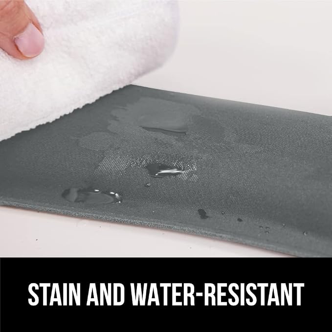 GORILLA GRIP Silky Gel Memory Foam Wrist Rest for Computer Keyboard, Mouse, Ergonomic Design for Typing Pain Relief, Desk Pads Support Hand and Arm, Mousepad Rests, Stain Resistant, 2 Piece Pad, Gray - Image 9