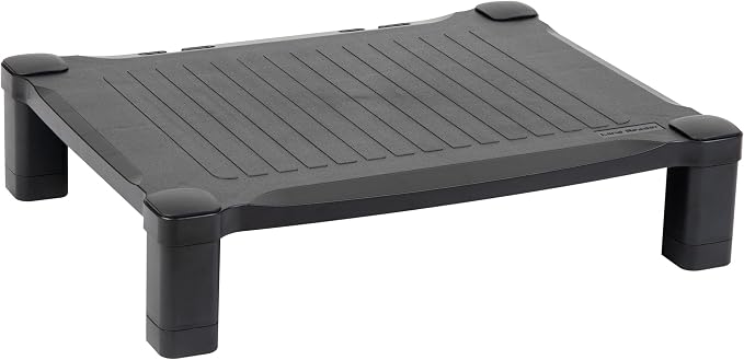 Mind Reader Monitor Stand, Height Adjustable, Desktop Organizer, Laptop Riser, Office, 17.25"L x 13.25"W x 4"H, Black - Image 7