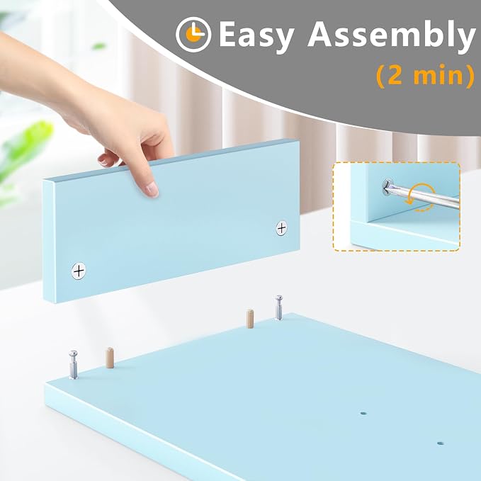 TAVR Dual Monitor Stand Riser, Wooden Computer Monitor Stand for 2 Monitors - Image 8