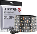 BTF-LIGHTING RGBW LED Strip Warm White 16.4ft 60LED DC12V UL Listed IP67 by BTF-LIGHTING