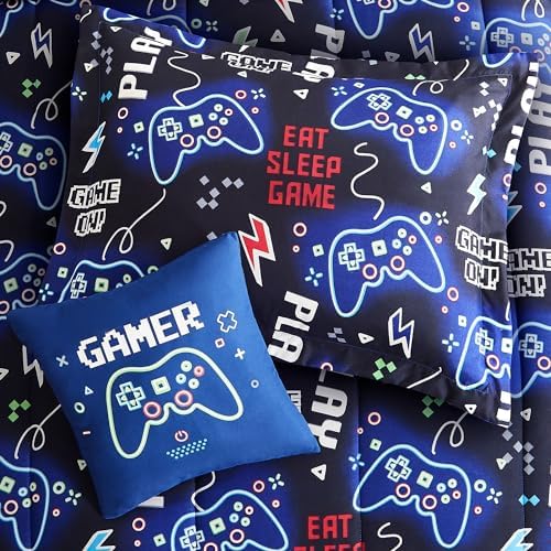 Twin Bedding Sets for Boys - 3 Pieces Gamer Bedding Twin Comforter Set - Image 5