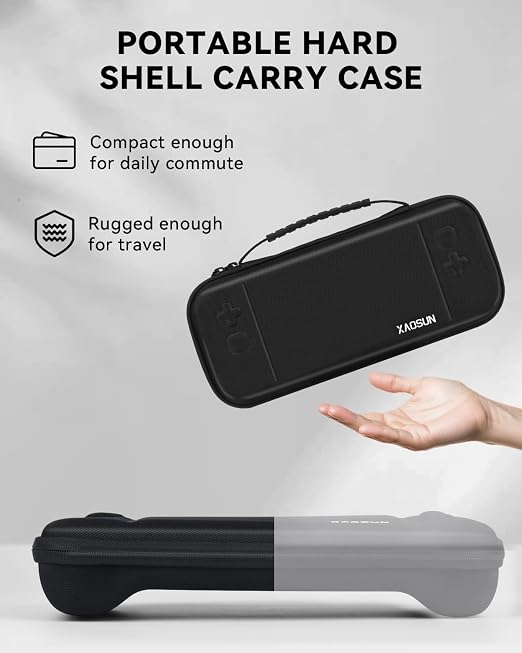 XAOSUN Carrying Case Compatible with Steam Deck & OLED, Protective Hard Shell Handheld Case for Steam Deck Console, Portable Shockproof Travel Carrying Bag for Travel and Storage - Image 4
