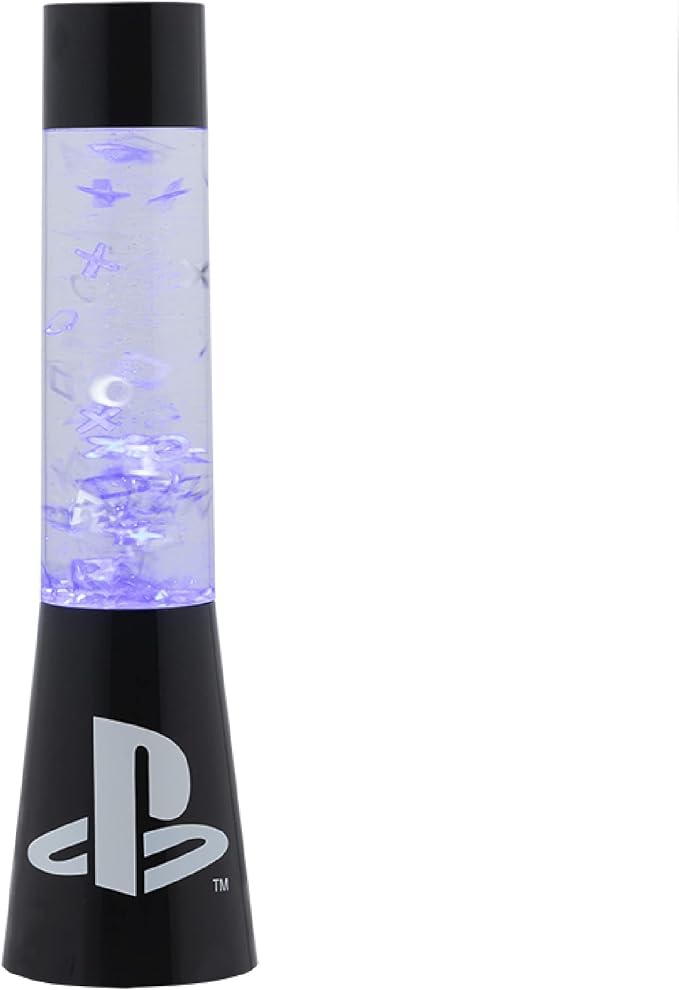 Paladone PlayStation Glitter Flow Lamp Night Light, Bedroom Décor Mood Light, 33 cm by Paladone