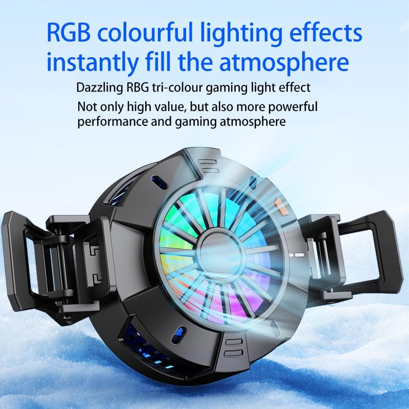 2-in-1 Magnetic & Clip-On Phone Cooler – Semiconductor-Powered Gaming Cell Phone Cooling Fan Radiator for iPhone/Android/iPad/Tablet – Ideal for Gaming, Video Calls, Live Broadcasting, and Vlog - Image 3