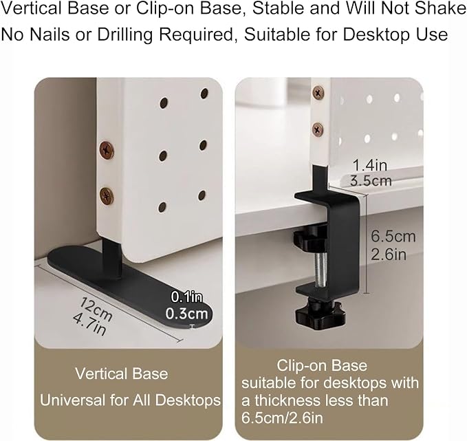 Pegboard Organizer Kit with Accessories for Office and Gaming Setup - Image 3