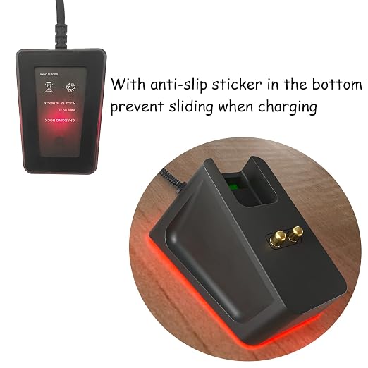 Charging Dock with 4.9Ft USB Charging Cable Fits for Razer Naga Pro/DeathAdder/Basilisk/Viper Ultimate Gaming Mouse,Magnetic Dock with Charge Status Indicator and Anti-Slip Sticker - Image 4