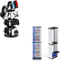 Nargos Video Game Storage Stand and Universal Controller Holder, for PS5 PS4 PS3 Xbox Series S & X Xbox One Game by Nargos
