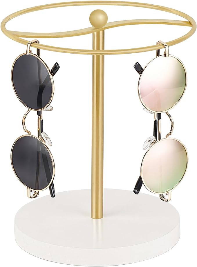 Mkono Sunglasses Organizer, Metal Glass Holder Storage Stand Display 1 Pack by Mkono