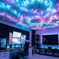 Cloud LED Lights for Ceiling. 3D Thunder Clouds RGB Light with Music Sync by Paige%27s+Warehouse