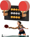 Ping Pong Paddle Holder, Wall Mounted Metal Magnetic Table Tennis Storage Rack Holds by Artibear