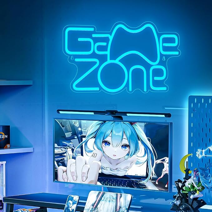 Game Zone Neon Sign,Gamer Neon Light for Game Room Decor,Gaming Neon Light Signs Gift for Teen Boys Room Decor with USB Powered - Image 5