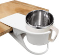 Jiozermi Drinking Cup Holder Clip, Desk Drink Holder with Clip (White) by Jiozermi