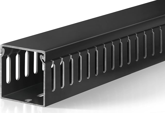 2" H x 2" W Cable Raceway, 99in Under Desk Wire Management Channel, Black by ZhiYo