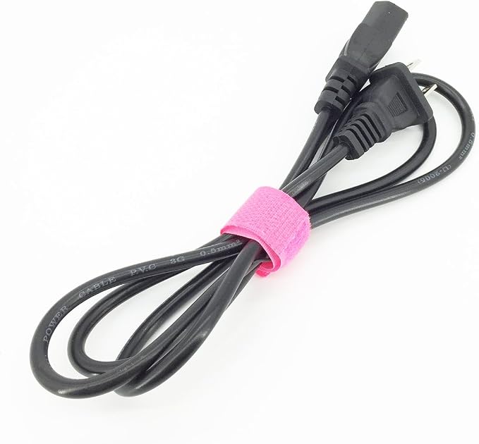 50pcs Cable Ties Reusable Fastening Wire Organizer Cord Rope Holder 7 Inch (Hot Pink) - Image 3