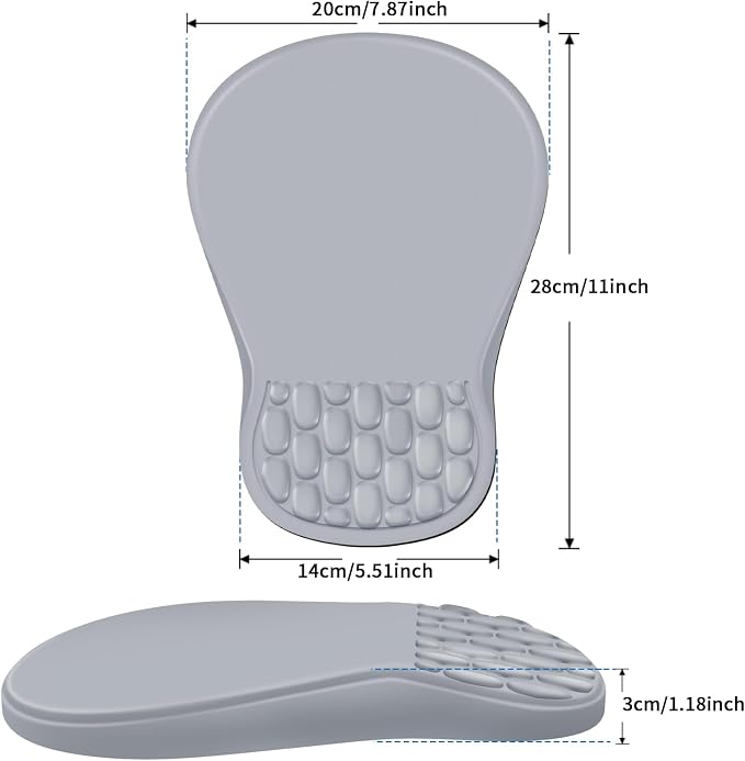 YIWEI Ergonomic Mouse Pad with Wrist Rest for Carpal Tunnel Pain Relief - Image 6