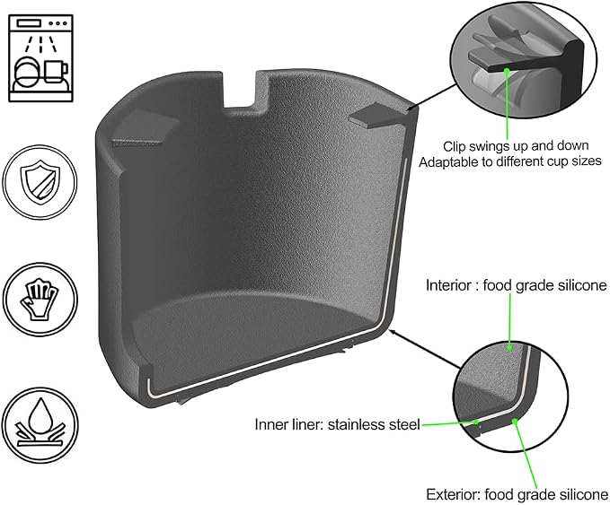 Suction Cup Holder Tip-Proof Desk Cup Holder with Removable Design | Non-Slip Base & for Desk, RV, Boat (Blue). - Image 3