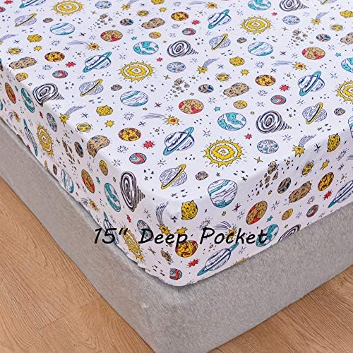 JSD Space Theme Galaxy Kids Full Sheet Set 4 Piece - Image 4