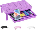 WALI Computer Monitor Stand with Storage, Monitor Riser 3 Height Adjustable | Laptop Riser with Airflow Vents, Desk Organizer for Computer, Printer, Notebook (PTT002-V), 1 Pack, Violet by WALI