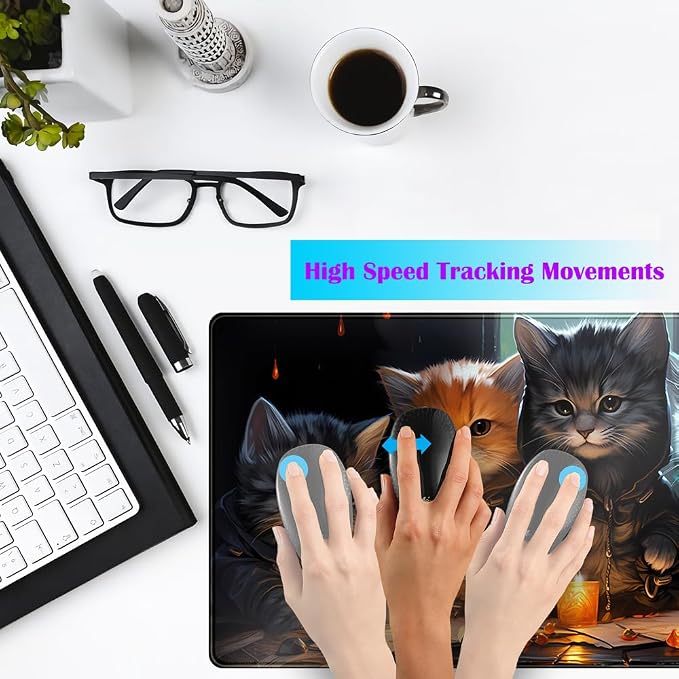 Commander Roleplay Desk Pad Mat Role Gaming XXL Big Mouse Pad Gaming Tabletop Game Gamer Gift - Mousepad XXL Laptop Computer Keyboard Pad with Stitched Edges Anti-Slip Funny Deskpad 31.5x15.7 in - Image 4